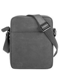 Bugatti, Damen, Umh&auml;ngetasche &raquo;LUCA&laquo; echt Leder, schwarz, schwarz, H&ouml;he 21 cm x Breite 16 cm x Tiefe 5 cm