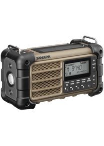 Sangean , Notfallradio »MMR-99« (Bluetooth AM-Tuner FM-Tuner mit RDS ) Multi-Powered Digital Tuning Emergency , braun , Powered by Hand...
