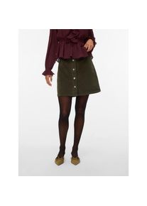 V&eacute;ro Moda Vero Moda, Damen, Cordrock &raquo;VMETTA HR SHORT CORD SKATER SKIRT NOOS&laquo;, Forest Night, XL (42), Forest Night, Minirock von Vero Moda