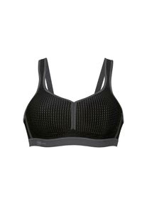 Anita active, Sport-BH &raquo;Performance&laquo; Cup A-E, vorgeformte Cups, verstellbare Tr&auml;ger, atmungsaktiv, nahtlos, schwarz/anthrazit, Sport-BH