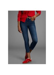 Arizona , 7/8-Jeans »Shaping« eng anliegend, Röhrenjeans, Used-Waschung, High-Waist, 7/8-Länge , dark blue us , N-Gr , 36 -N-Gr , 36 , Röhrenjeans:...