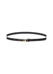 Calvin Klein, Damen, Lederg&uuml;rtel &raquo;CK BUCKLE 15MM FIXED BELT&laquo; Gr&ouml;&szlig;enverstellbar, BLACK / ANTIQUE LIGHT GOLD, BLACK / ANTIQUE LIGHT GOLD, Lederg&uuml;rtel 
