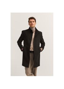 Bugatti , Kurzmantel »Flexcity Stretch« Modern Fit aus einem Wollmix , 280-dunkelgrau , 48 , 48 , Modern Fit für eleganten, komfortablen Sitz