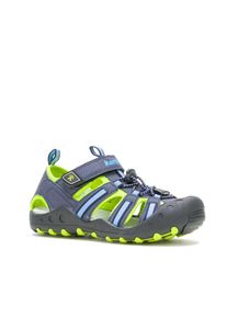 Kamik , Kinder,Jugendliche , Outdoorsandale »CRAB« , blau-lime , 34 , 34 , Vielseitige Outdoorsandale von Kamik mit Klettverschluss und...