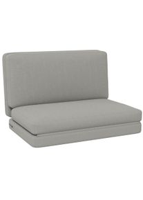 HOMCOM 2-in-1 foldable lounge chair, guest mattress, split, 120 cm wide, Light Grey | Aosom Ireland