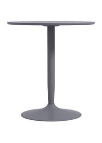 HOMCOM 75H x Φ70cm Two-Person Minimalistic Dining Table - Grey | Aosom Ireland