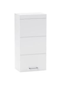 HOMCOM Two-Tier Bathroom Cabinet, Bathroom Chest, Wall-Mounted, Particleboard, MDF, White | Aosom Ireland