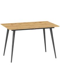 HOMCOM Extendable dining table, Expandable table for 6-8 people, Kitchen table with sturdy steel legs | Aosom Ireland