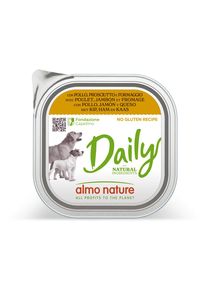 Almo Nature Daily 9 x 300 g.- poulet, jambon, fromage