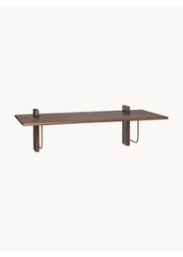 Audo Copenhagen Oak Wood Wall Desk Corbel Brown, Dark wood Wood, Solid wood, Metal B 100 x D 45 cm