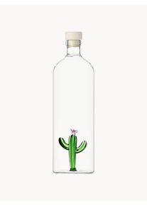 ICHENDORF Handmade Carafe Desert Plants, 1.1 L Transparent Glass 1,1 L