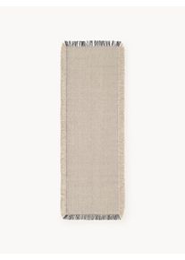 Ručne tkaný behúň do interiéru/exteriéru Marcus Béžová, Šedá Umelé vlákno Š 80 x D 250 cm | Westwing Collection