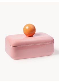 &k Amsterdam Bote de almacenamiento de dolomita Orb Naranja, Rosa, Rosa claro Cerámica An 23 x F 14 cm