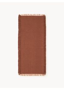 Ručne tkaný behúň do interiéru/exteriéru Marcus Hnedá, Terakota Umelé vlákno Š 80 x D 200 cm | Westwing Collection