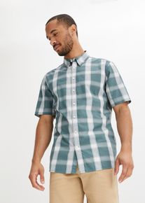 Chemise manches courtes - vert - taille 43/44 (XL) - 100% coton - bonprix