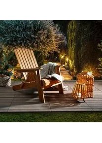 Ambia Garden Gartensessel , Akaziefarben , Holz , Akazie , vollmassiv , eckig , 73x93x91 cm , wetterfest , Gartenmöbel, Gartensessel