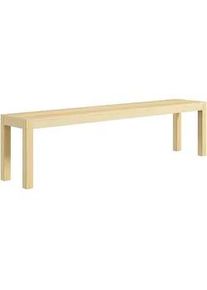 HOMCOM 175Cm Sitzbank 3-Sitzer Holzbank Essbank im Landhaus-Stil, Küchenbank für Küche , Naturfarben , 33x45x175 cm , Esszimmer, Bänke, Sitzbänke