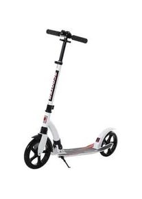 HOMCOM Kinderscooter, Aluminium, Weiß, L92,5 x B37,5 x H82-97 cm , Metall , 37.5x97x92.5 cm , Outdoor Spielzeug, Kinderfahrzeuge