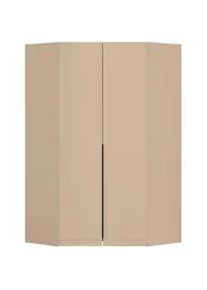 Rauch Möbel Eckkleiderschrank , Champagner , Holzwerkstoff , 12 Fächer , 117x229x117 cm , Blauer Engel, Goldenes M, BQ - Bündnis für Qualität, Made in Germany, DIN EN ISO 50001 , Schlafzimmer, Kleiderschränke, Eckschränke