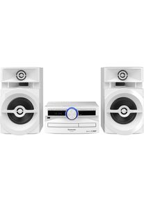 Panasonic SC-UX102 Mini-Heim-Audiosystem 300 W Weiss (CD Player, Bluetooth, 2x 150 W), Stereoanlage, Weiss