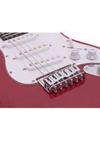 Dimavery J-350 E-Gitarre ST rot (E-Gitarre), Gitarre, Rot