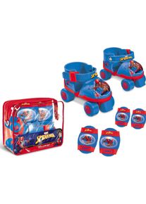 Mondo, Jungen, Rollschuhe, Spiderman mit Schutzset (22, 23, 24, 25, 26, 27, 28, 29), Mehrfarbig
