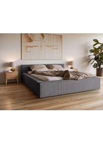 Home Affaire Polsterbett »LAUREDA Bettgestell mit Lattenrost, in 4 Breiten- 140, 160, 180, 200cm« mit Kopfteil und Bettkasten, ohne Matratze, Größe...