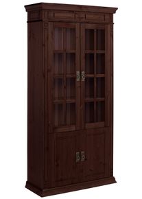 Home Affaire Vitrine »Vinales« Höhe 196 cm in braun, Größe B/H/T: 96 cm x 196 cm x 39 cm