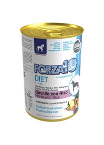 6x 400g Diet Low Grain H&auml;st & ris Forza 10 v&aring;tfoder hund