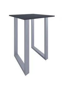 Vcm Bartisch XONA Anthrazit/ Silber ca.80x102x80cm