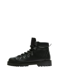 Selected Botas com atacadores 'SLHALFRED' em preto Tamanho 42 Simples