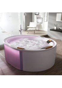 Hoesch ERGO Baignoire balnéo en îlot, ovale, 6442S.010305550,