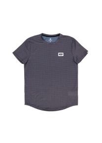 Saysky Herren Houndstooth Combat T-Shirt blau