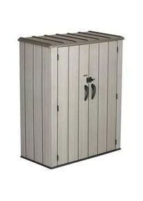 Lifetime Geräteschrank , Naturfarben, Grau , Kunststoff , 136x172x70 cm , Freizeit & Co, Heimwerken, Werkstatteinrichtung