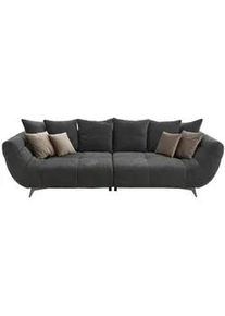 Hom`in Bigsofa , Schwarz , Textil , Füllung: Schaumstoff,Schaumstoff , 300x79x133 cm , Stoffauswahl , Wohnzimmer, Sofas & Couches, Sofas, Textilsofas