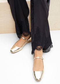 Mary Jane-skor - guld - storlek 39 - bonprix