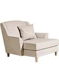 Max Winzer Xxl-Sessel , Beige , Textil , Buche , massiv , Uni , Füllung: Polyetherschaumkern , 136x107x142 cm , Goldenes M, Made in Europe , Wohnzimmer, Sessel, XXL-Sessel