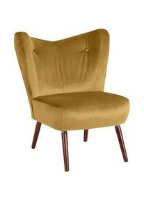 Max Winzer Sessel , Gelb , Textil , Nussbaum , 70x86x69 cm , Goldenes M, Made in Germany , Wohnzimmer, Sessel, Sonstige Sessel