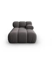 Micadoni Chaiselongue rechts Bellis aus Samt dunkelgrau , Textil , 97x62x157 cm , Hergestellt in Europa, Oeko-Tex® , Wohnzimmer, Sofas & Couches, Sofas, Recamieren