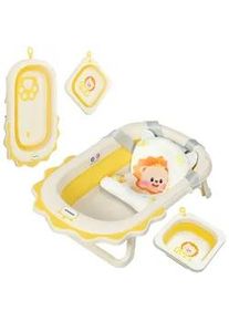 Aiyaplay Babywanne, Kunststoff, Polyester, Gelb , 55x80.5 cm , Pflegen, Baden, Babybadewannen