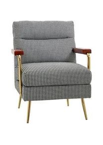 HOMCOM Ohrensessel, Relaxsessel, Polstersessel , Multicolor , Kunststoff , 81.5x87.5x72 cm , Wohnzimmer, Sessel, Polstersessel