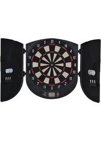 HOMCOM Elektronische Dartscheibe , Schwarz , Kunststoff , 44x4.4x50 cm , Spielzeug, Kinderspielzeug, Elektronisches Spielzeug
