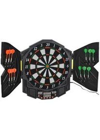 HOMCOM Elektronische Dartscheibe , Schwarz , Kunststoff , 54.6x5.5x49 cm , Spielzeug, Kinderspielzeug, Elektronisches Spielzeug