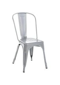 CLP Besucherstuhl Metall Silber , Silberfarben , 44x89x48 cm , Arbeitszimmer, Besucherstühle