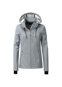 LPO, Damen, Softshelljacke &raquo;Softshelljacke Janice &Uuml;bergangsjacke&laquo; Allover-Print, Trooper, 40/42 (M), Trooper, Embossed Softshell mit 3‐Lagen‐Laminat &ndash;