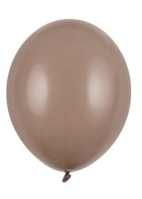 partydeco 100 feststjerner balloner cappuccino 23cm