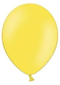partydeco 50 feststjerner balloner citrongul 30 cm