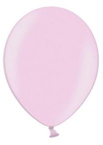 partydeco 100 ballons métalliques Partystar rose clair 27cm
