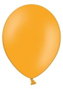 partydeco 50 feststjerner balloner orange 30cm