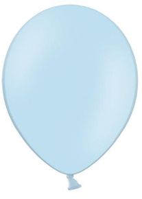 partydeco 100 ballons étoiles bleu pastel 30cm
